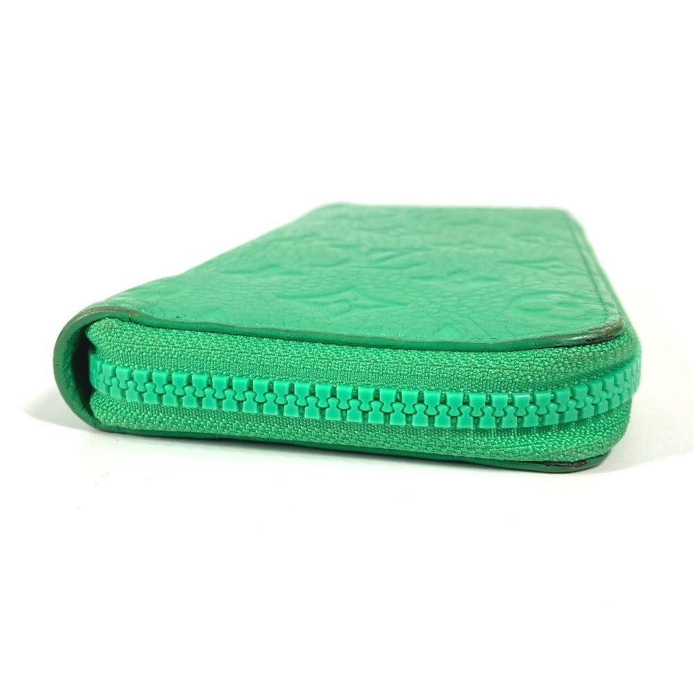 LOUIS VUITTON Long Wallet Purse M81549 Taurillon Clemence Leather green Monogram Taurillon Clemence Zippy Wallet Vertical