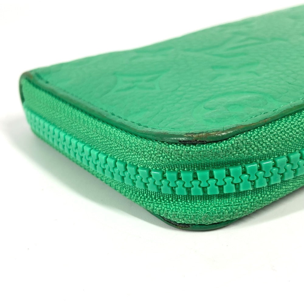 LOUIS VUITTON Long Wallet Purse M81549 Taurillon Clemence Leather green Monogram Taurillon Clemence Zippy Wallet Vertical
