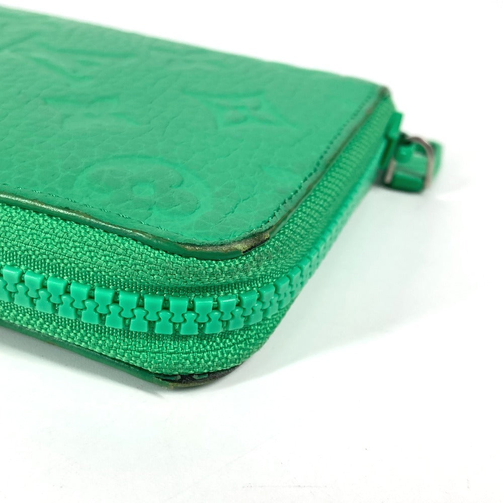 LOUIS VUITTON Long Wallet Purse M81549 Taurillon Clemence Leather green Monogram Taurillon Clemence Zippy Wallet Vertical