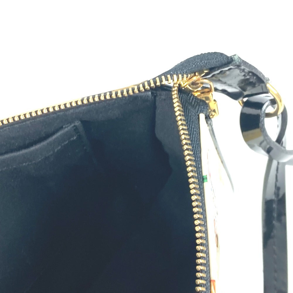 LOUIS VUITTON Shoulder Bag M90928 Patent leather white Vernis Sticker Pochette Accessoires