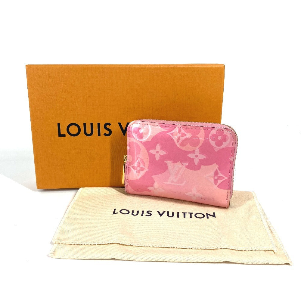 LOUIS VUITTON Coin case M90590 Monogram Vernis pink Monogram Vernis Japan exclusive color Zip around purse