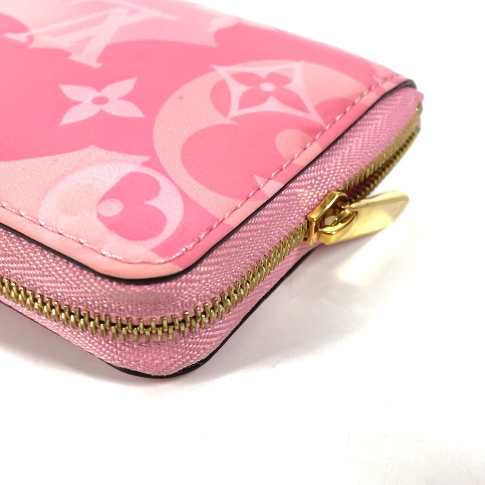 LOUIS VUITTON Coin case M90590 Monogram Vernis pink Monogram Vernis Japan exclusive color Zip around purse