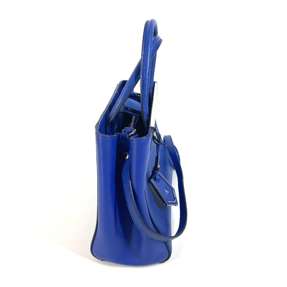 FENDI Handbag leather blue 2WAY bag Petite to Jules