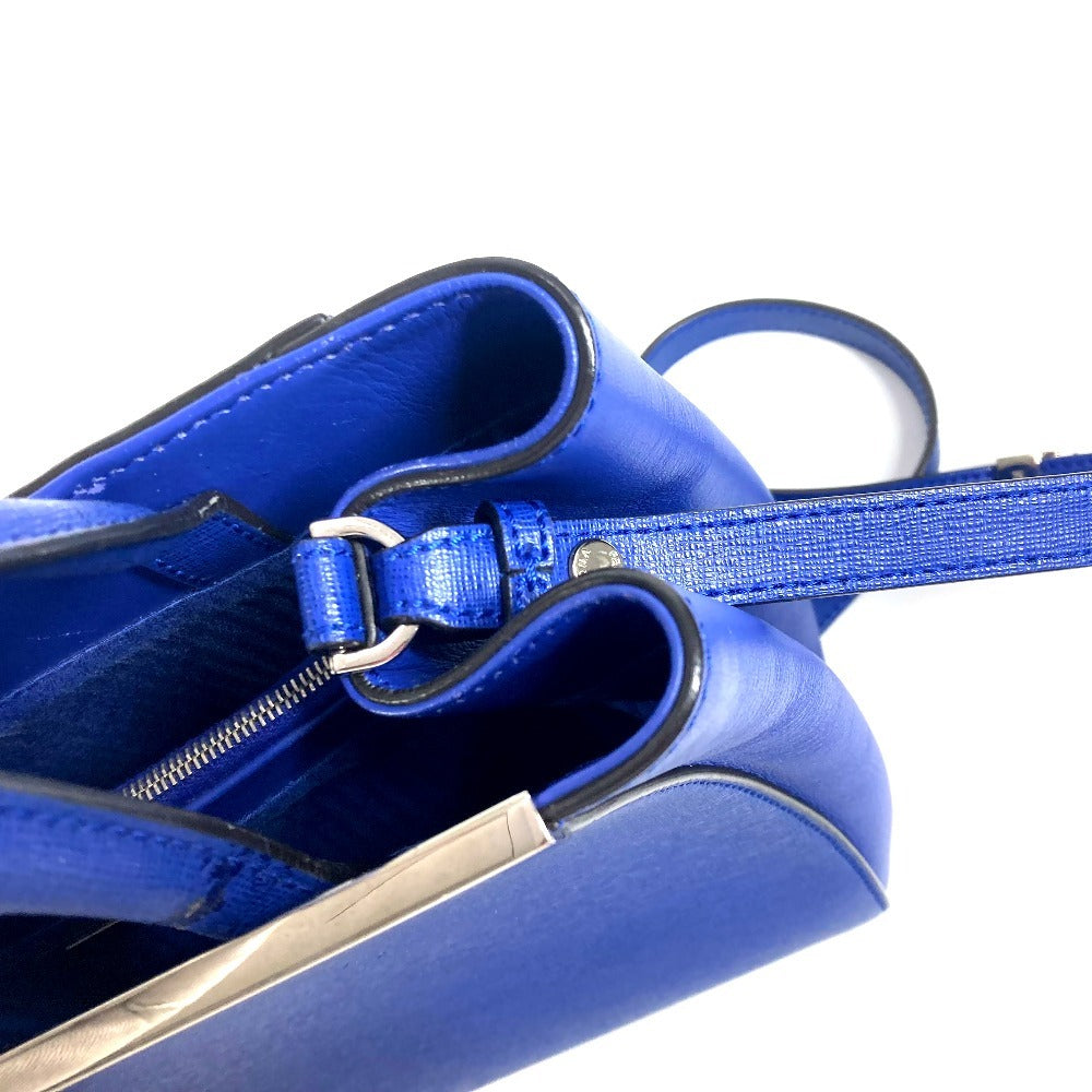 FENDI Handbag leather blue 2WAY bag Petite to Jules