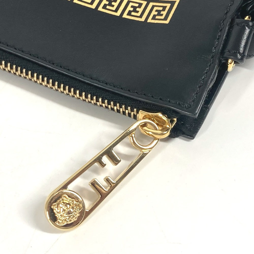 FENDI Clutch bag leather black Versace collaboration VERSACE Fendace FENDACE unisex(Unisex) Used Authentic