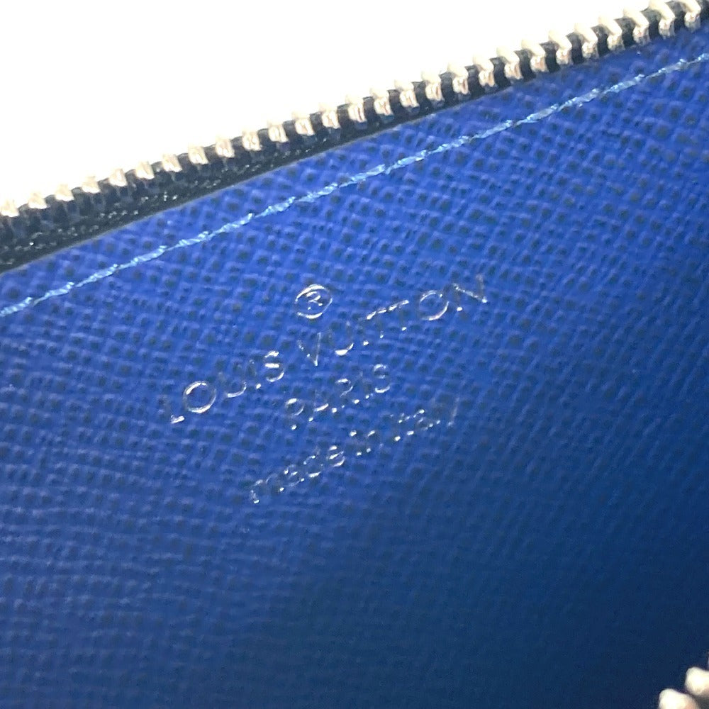 LOUIS VUITTON Coin case M30270 Taiga Leather, Monogram Canvas blue Taigalama Coin card holder