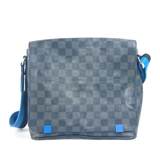 LOUIS VUITTON Shoulder Bag N42420 Damier Grafitto Canvas black Damier Grafitte District PM