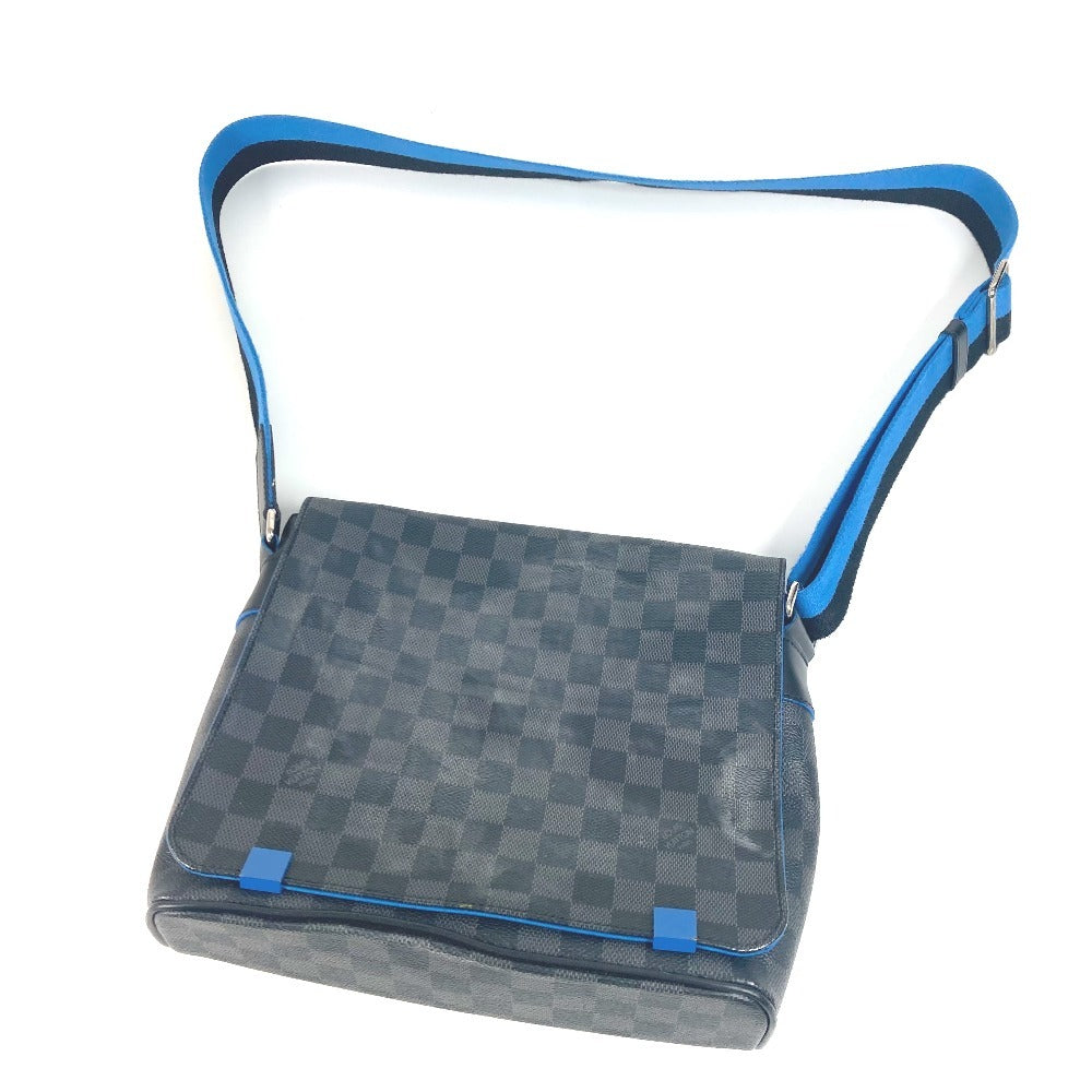 LOUIS VUITTON Shoulder Bag N42420 Damier Grafitto Canvas black Damier Grafitte District PM