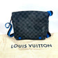 LOUIS VUITTON Shoulder Bag N42420 Damier Grafitto Canvas black Damier Grafitte District PM