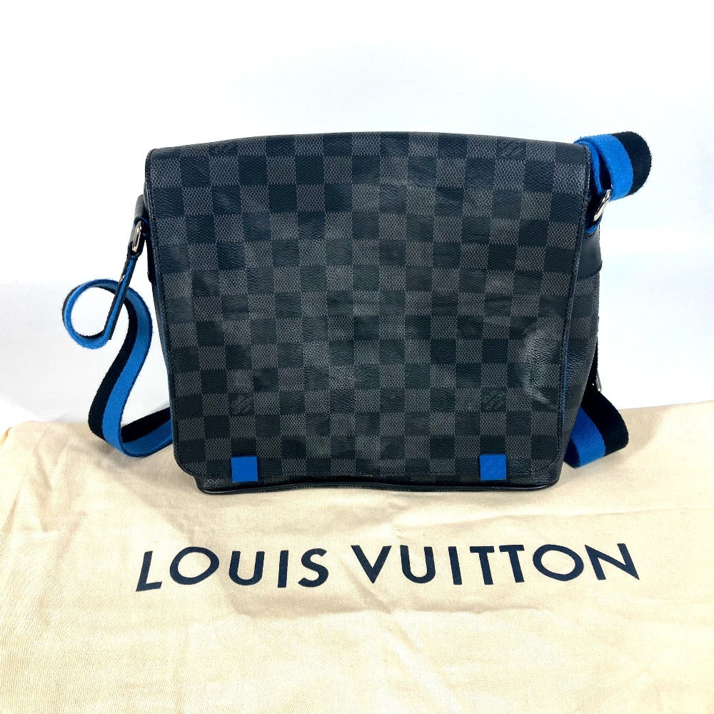 LOUIS VUITTON Shoulder Bag N42420 Damier Grafitto Canvas black Damier Grafitte District PM