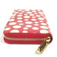 LOUIS VUITTON Long Wallet Purse M91572 Patent leather Red Vernis Dot Infinity Zippy wallet