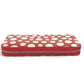 LOUIS VUITTON Long Wallet Purse M91572 Patent leather Red Vernis Dot Infinity Zippy wallet