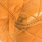 CHANEL Handbag leather Orange vintage CC COCO Mark Matelasse Quilting