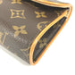 LOUIS VUITTON Pouch M51855 Monogram canvas Brown Monogram Pochette Florentine