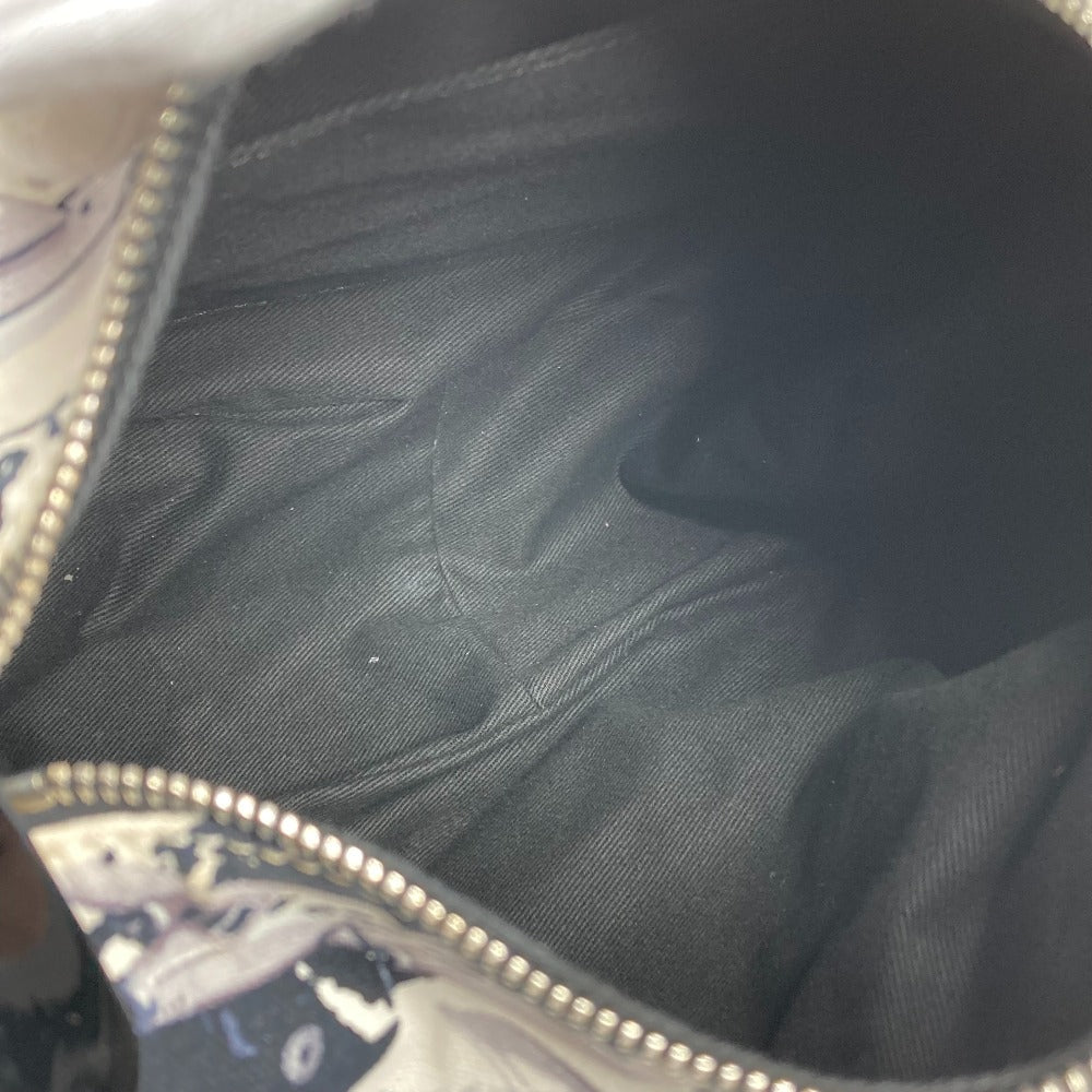 CHANEL Handbag canvas black Airline logo Women Used Authentic