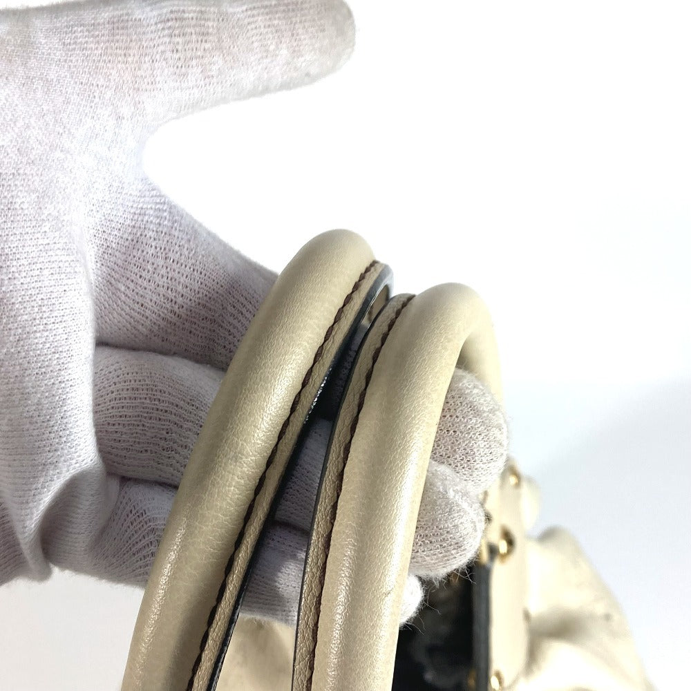 LOUIS VUITTON Shoulder Bag M95548 monogram mahina leather Beige type Monogram Mahina XL
