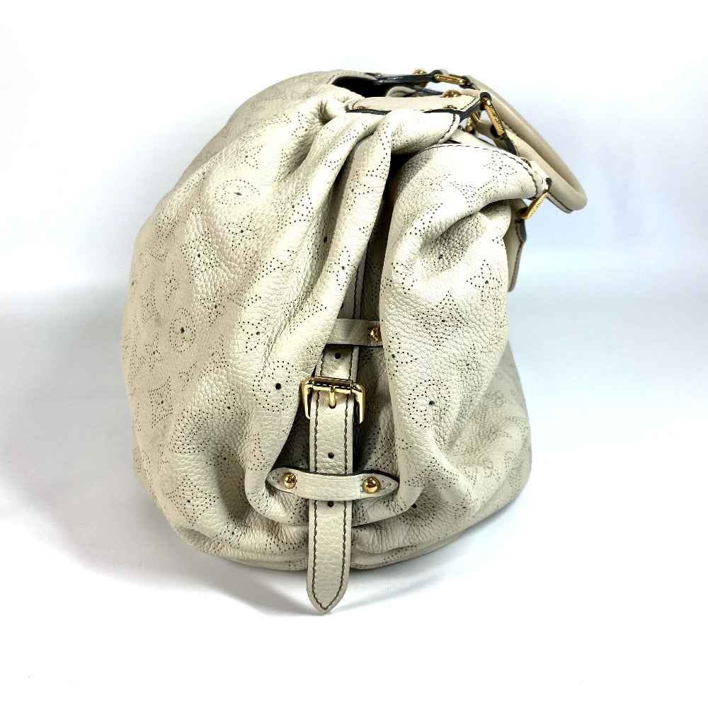 LOUIS VUITTON Shoulder Bag M95548 monogram mahina leather Beige type Monogram Mahina XL
