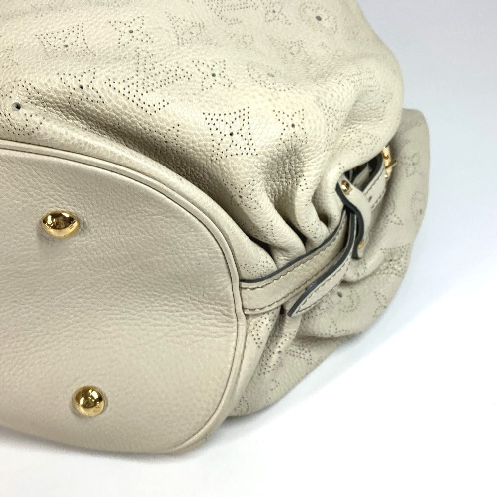 LOUIS VUITTON Shoulder Bag M95548 monogram mahina leather Beige type Monogram Mahina XL