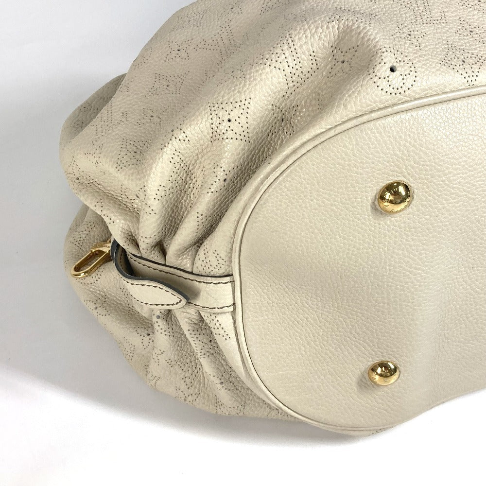 LOUIS VUITTON Shoulder Bag M95548 monogram mahina leather Beige type Monogram Mahina XL