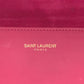SAINT LAURENT Clutch bag 311213　 leather pink Y line logo flap