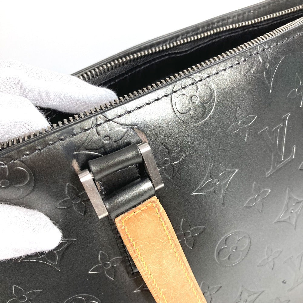 LOUIS VUITTON Shoulder Bag M55112 Monogram mat leather black Monogram mat Stockton