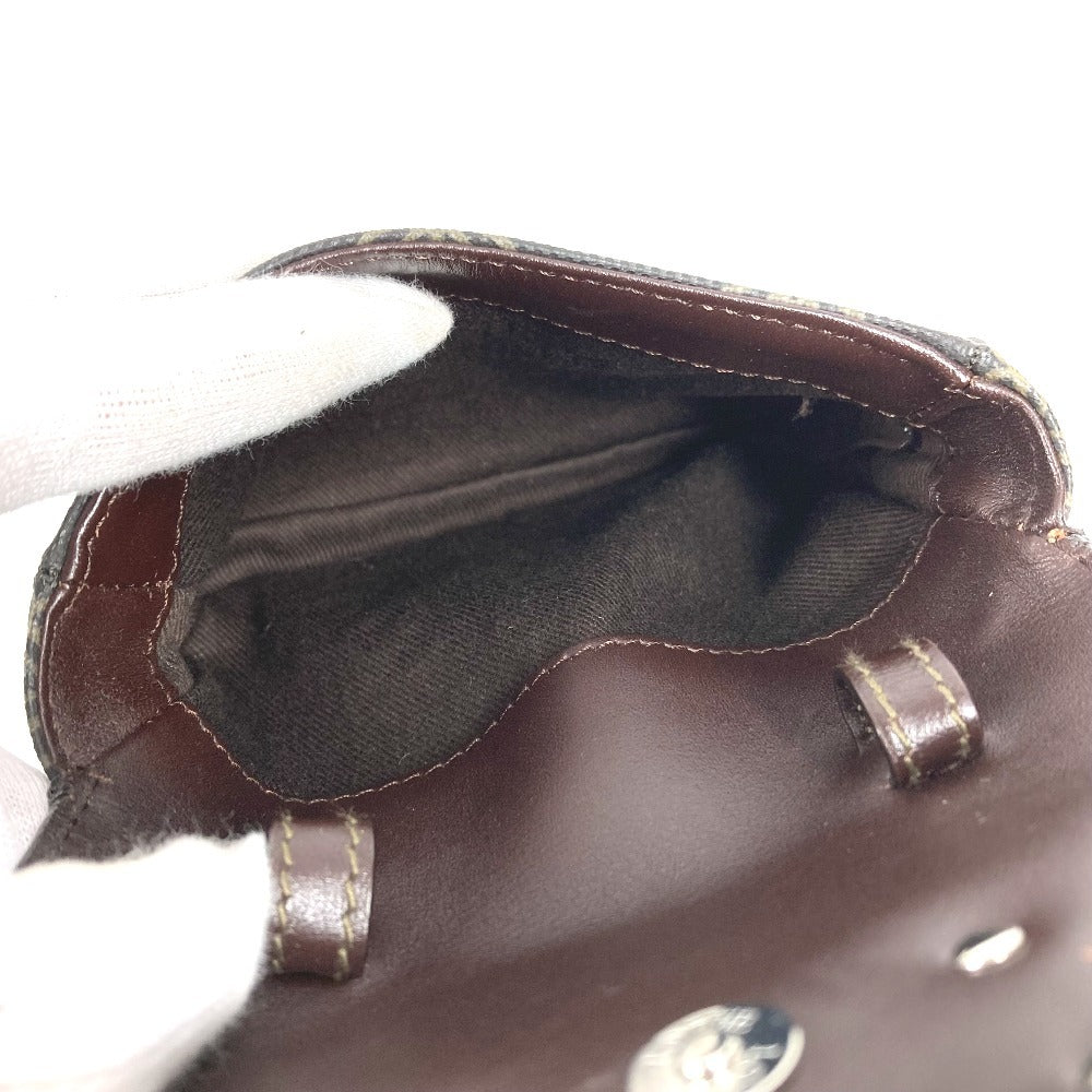 LOEWE Pouch PVC / Leather Brown Bum bag Sling bag Anagram logo pouch only