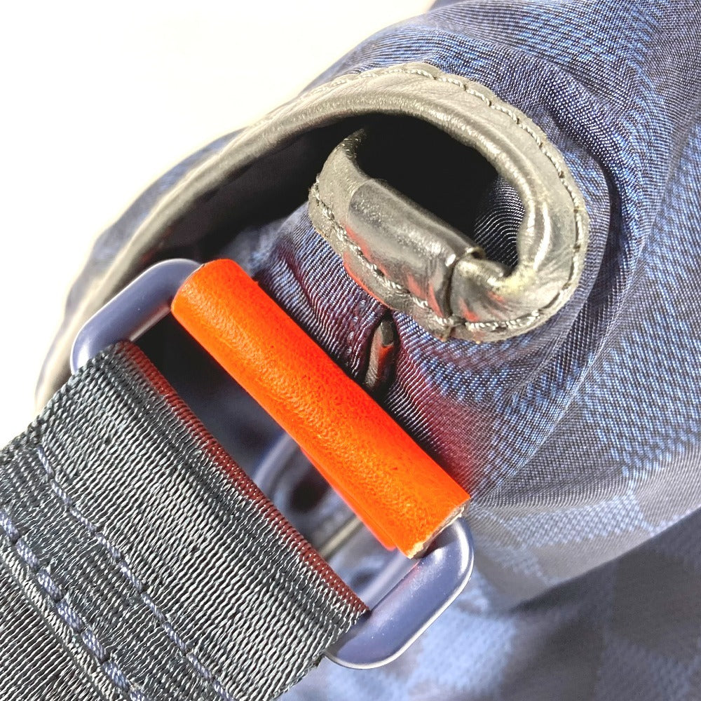 LOUIS VUITTON Shoulder Bag N41240 Leather / nylon Navy Damier Challenge Messenger Bag