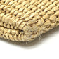 FENDI Clutch bag 8N0149 Raffia, Leather beige straw logo