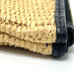 FENDI Clutch bag 8N0149 Raffia, Leather beige straw logo