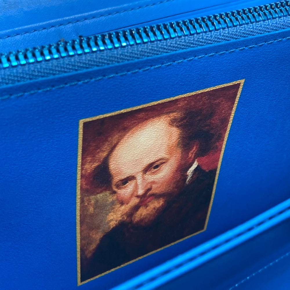 LOUIS VUITTON Long Wallet Purse M64603 leather blue Masters Collection Zippy wallet RUBENS Women Used Authentic