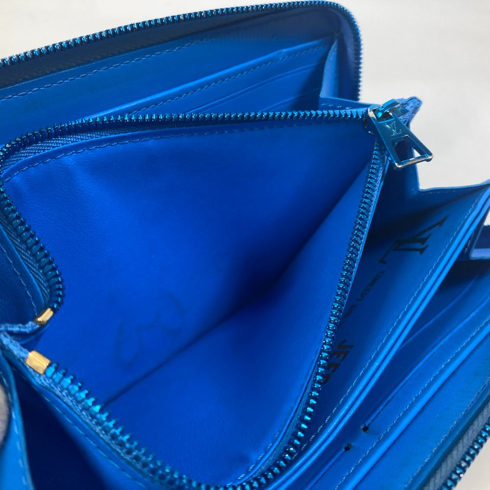 LOUIS VUITTON Long Wallet Purse M64603 leather blue Masters Collection Zippy wallet RUBENS Women Used Authentic