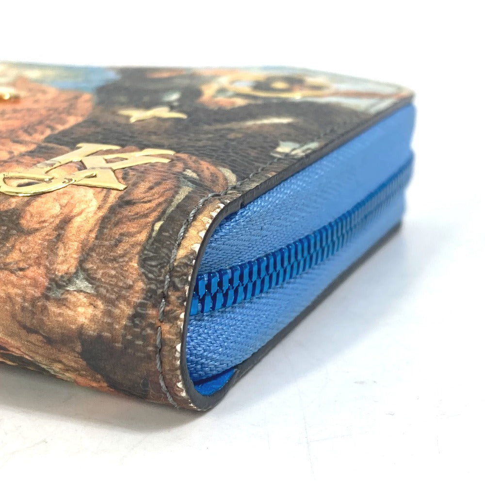 LOUIS VUITTON Long Wallet Purse M64603 leather blue Masters Collection Zippy wallet RUBENS Women Used Authentic