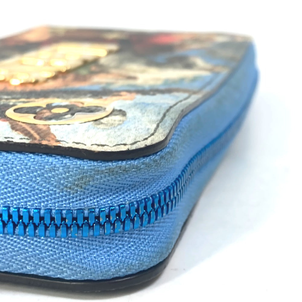 LOUIS VUITTON Long Wallet Purse M64603 leather blue Masters Collection Zippy wallet RUBENS Women Used Authentic