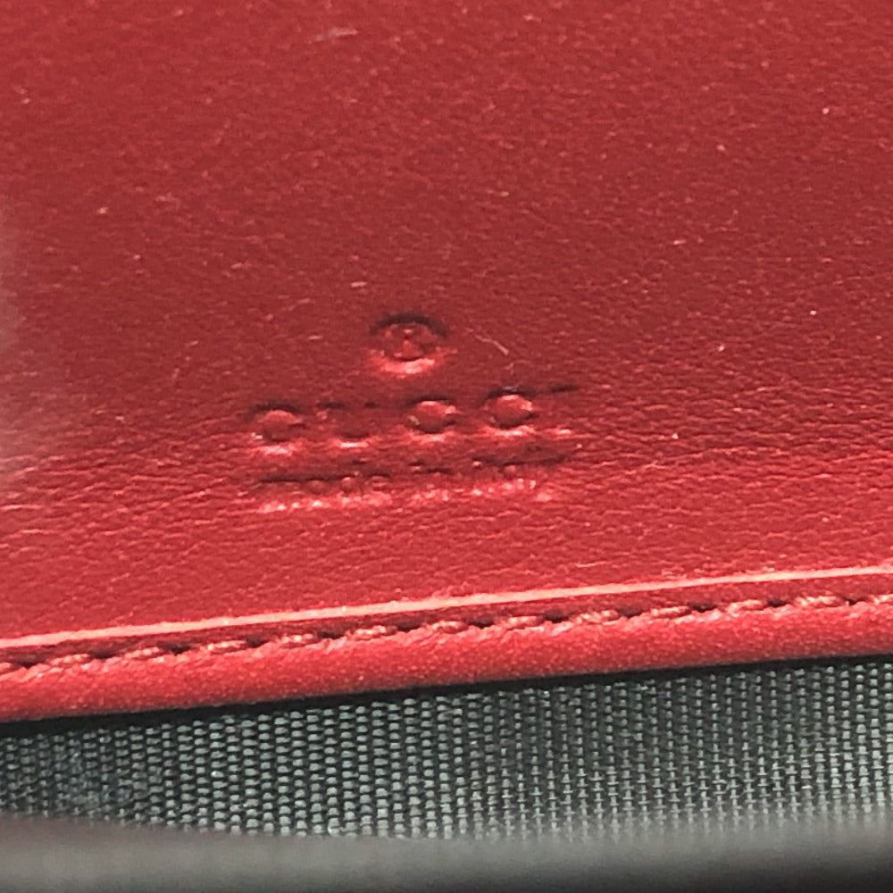 GUCCI Long Wallet Purse 410102 GG Supreme Canvas Red x brown GG Supreme Women Used Authentic