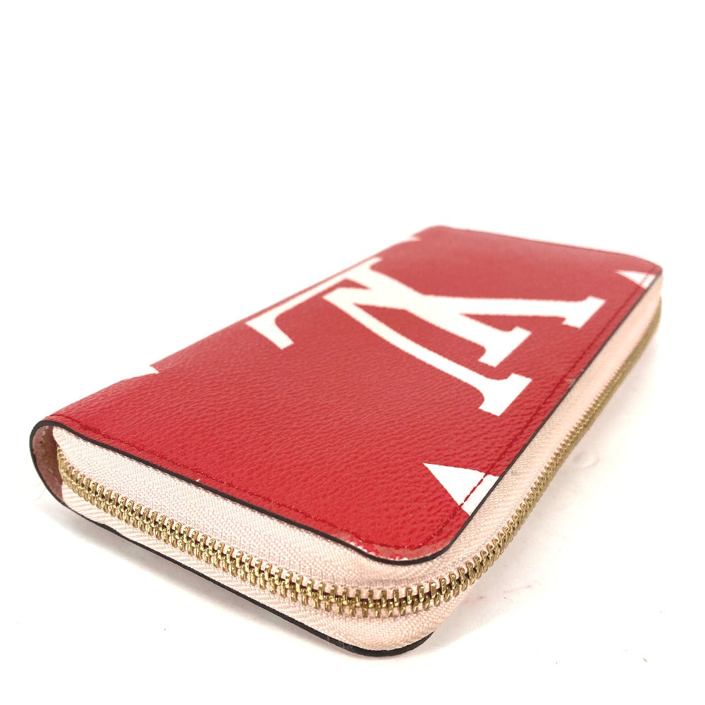 LOUIS VUITTON Long Wallet Purse M67550 Monogram giant canvas Pink x red Monogram Giant Zippy wallet
