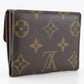 LOUIS VUITTON Coin case M61297 Monogram canvas Brown Ludlow