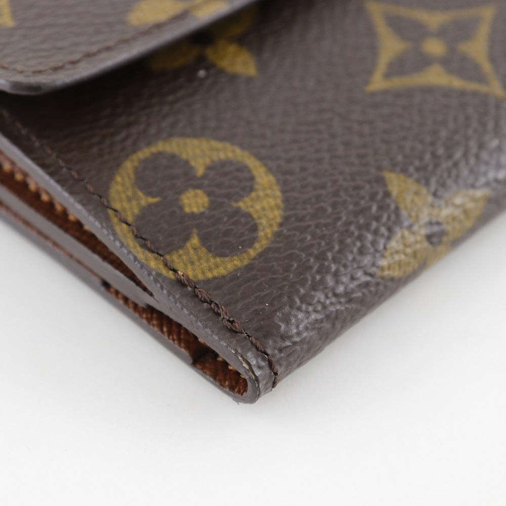 LOUIS VUITTON Coin case M61297 Monogram canvas Brown Ludlow