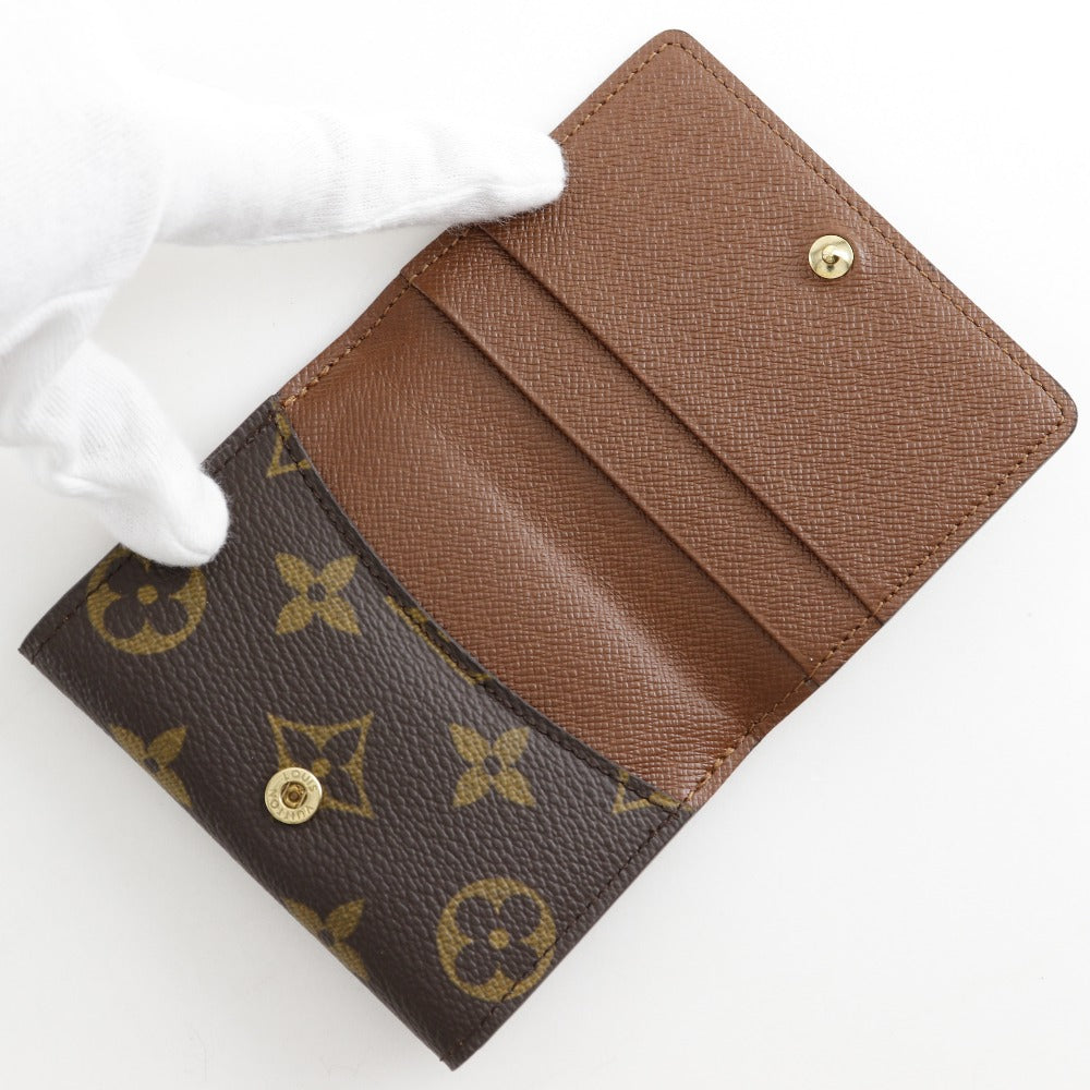 LOUIS VUITTON Coin case M61297 Monogram canvas Brown Ludlow