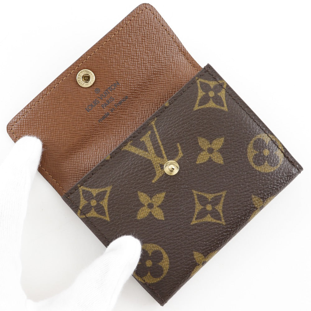 LOUIS VUITTON Coin case M61297 Monogram canvas Brown Ludlow