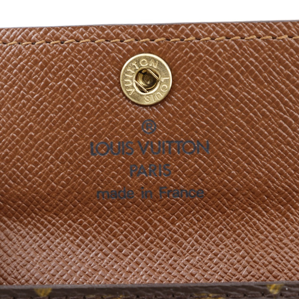 LOUIS VUITTON Coin case M61297 Monogram canvas Brown Ludlow