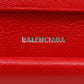 BALENCIAGA Bifold Wallet 601474 leather Red BB logo Women Used Authentic
