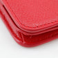 BALENCIAGA Bifold Wallet 601474 leather Red BB logo Women Used Authentic