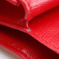 BALENCIAGA Bifold Wallet 601474 leather Red BB logo Women Used Authentic