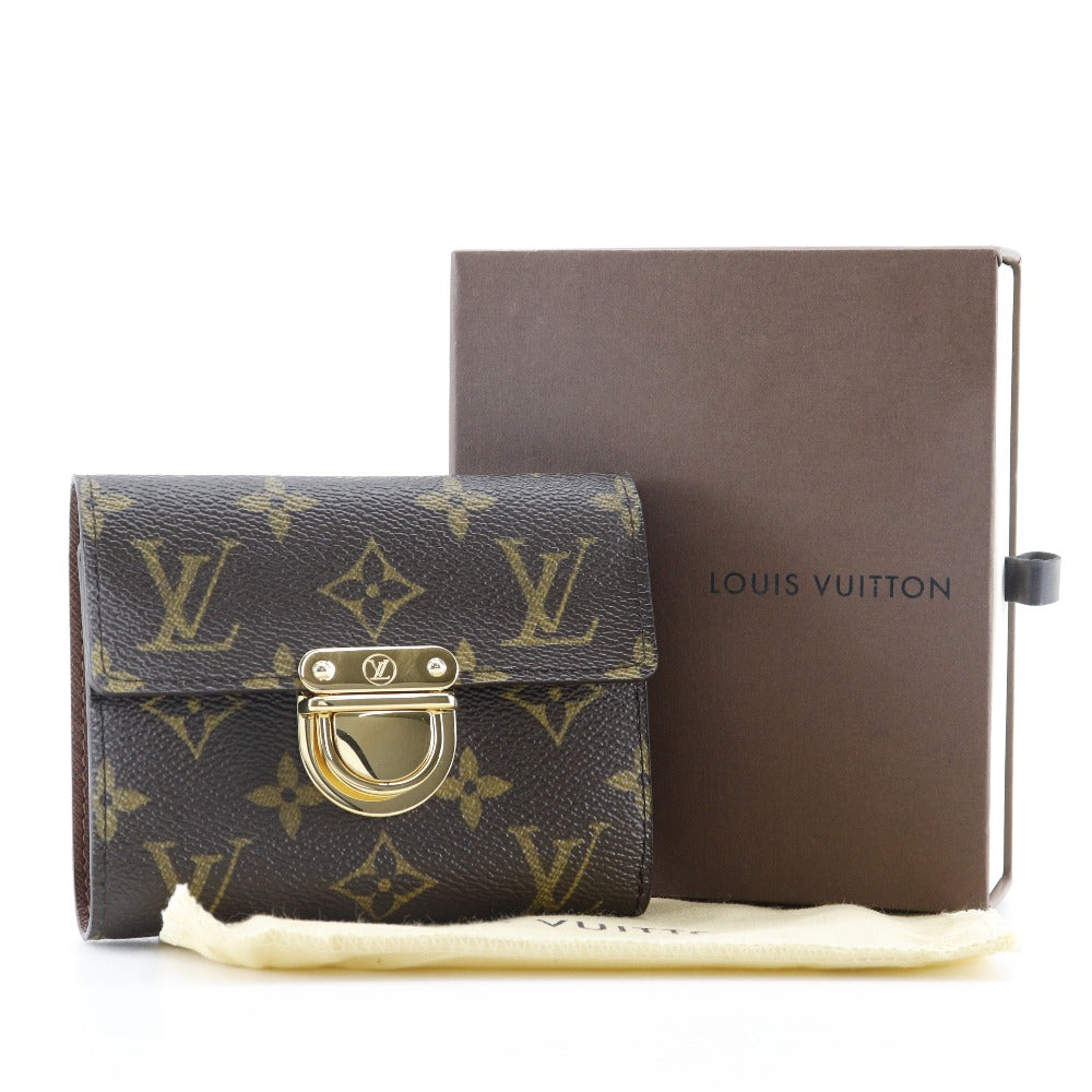 LOUIS VUITTON Bifold Wallet M58013 Monogram canvas Brown Portefeuille and Koala Women Used Authentic