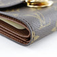 LOUIS VUITTON Bifold Wallet M58013 Monogram canvas Brown Portefeuille and Koala Women Used Authentic