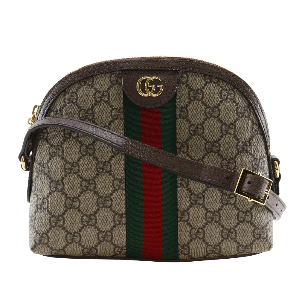 GUCCI Shoulder Bag 499621 GG Supreme canvas, leather Brown Ofidia Small