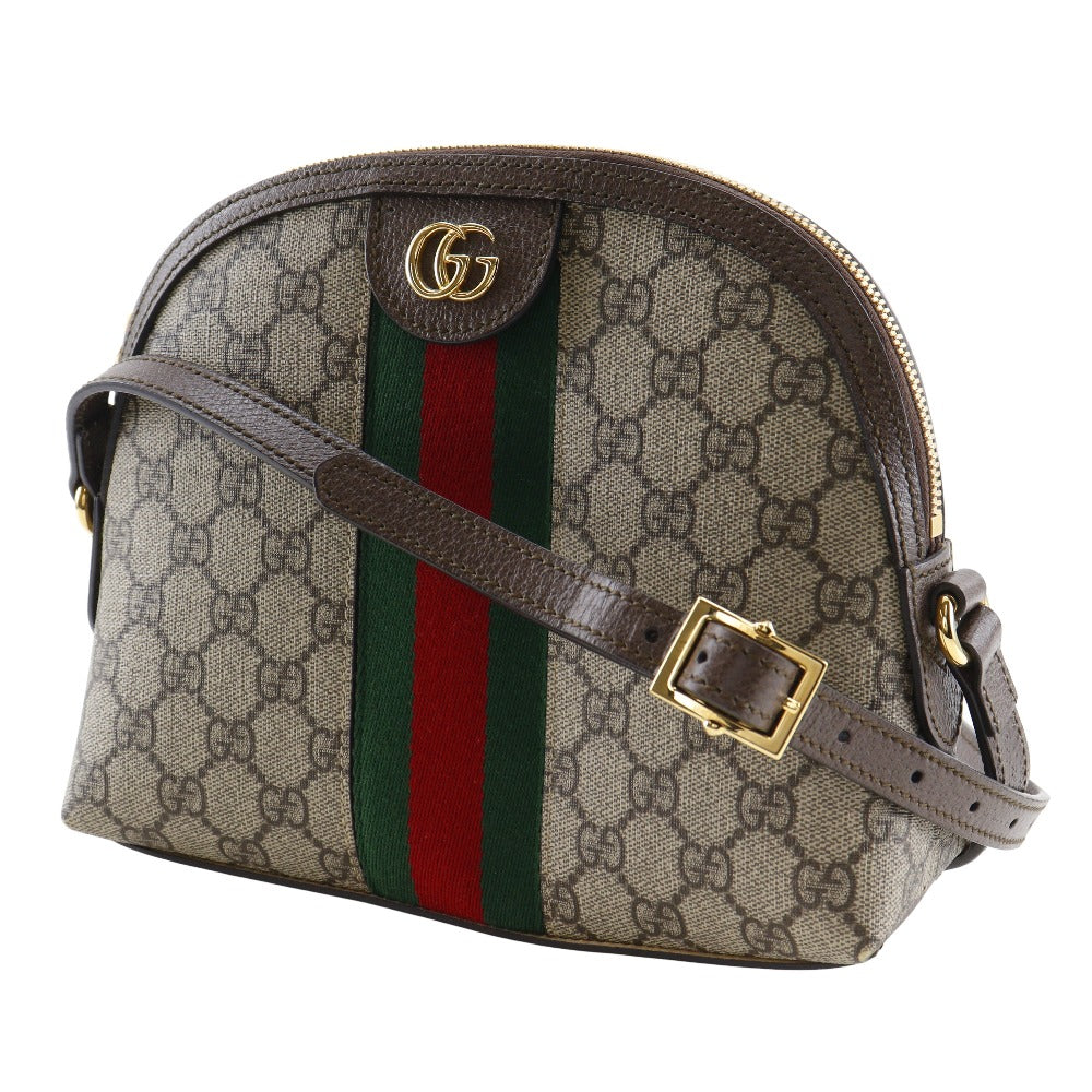 GUCCI Shoulder Bag 499621 GG Supreme canvas, leather Brown Ofidia Small
