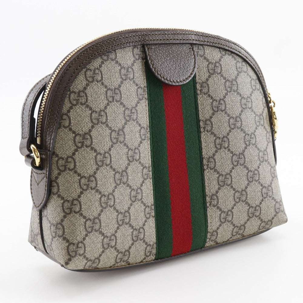 GUCCI Shoulder Bag 499621 GG Supreme canvas, leather Brown Ofidia Small