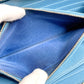 PRADA Long Wallet Purse Safiano leather blue ribbon