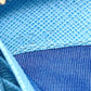 PRADA Long Wallet Purse Safiano leather blue ribbon